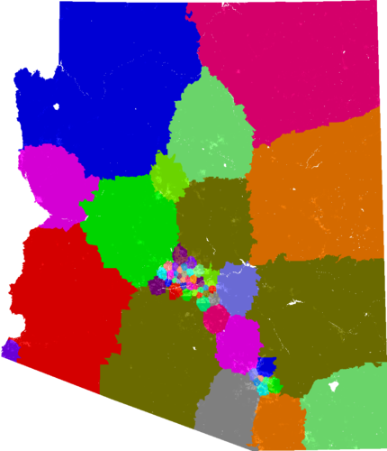 Arizona House of Representatives congressional district map, current