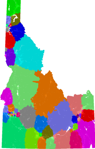Idaho House of Representatives congressional district map, current