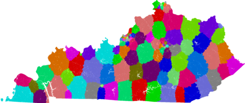 Kentucky House of Representatives congressional district map, current