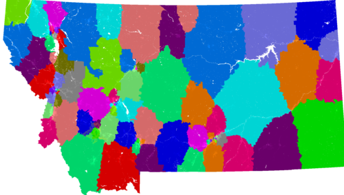 Montana House of Representatives congressional district map, current