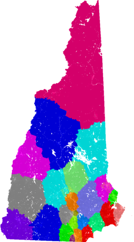 New Hampshire Senate congressional district map, current