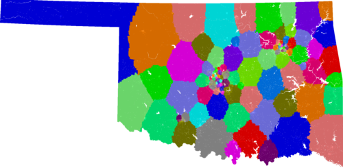 Oklahoma House of Representatives congressional district map, current