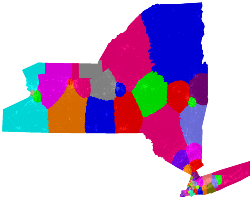 New York Senate congressional district map, current