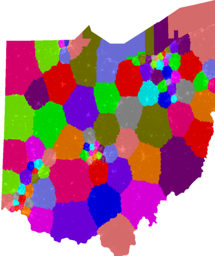 Ohio House of Representatives congressional district map, current