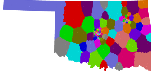 Oklahoma House of Representatives congressional district map, current