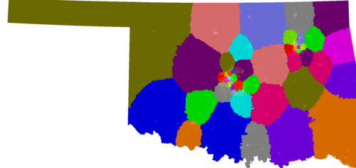 Oklahoma Senate congressional district map, current