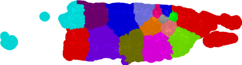 Puerto Rico Senate congressional district map, current